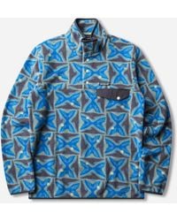 Patagonia - Men S Lightweight Synchilla Snap-t Fleece Pullover Dried Fog / - Lyst
