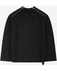 Oamc Peacemaker - Men S Shoulder Zip Knit Sweater - Lyst