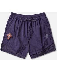PUMA - Men S Portugal X Salehe Bembury King Relaxed Shorts Deep Plum - Lyst