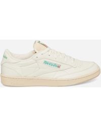 Reebok - Club C 85 Vintage Sneakers Chalk / Paper White / Glen Green - Lyst