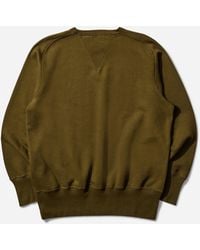 Levi's - Men S Bay Meadows Crewneck Sweatshirts Army Green - Lyst