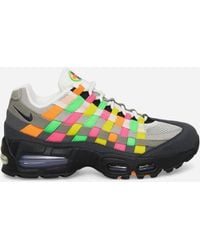 Nike - Air Max 95 Big Bubble Woven Sneakers Hyper Pink / Green Strike - Lyst
