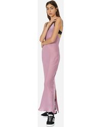 Priscavera - Classic Slip Dress Violet - Lyst
