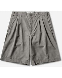 Our Legacy - S Ponte Shorts Frosted Moss Check Nexwool - Lyst