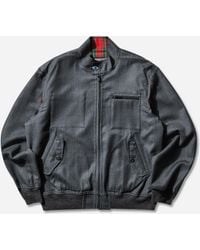 Undercover - Men S Wool Bomber Jacket Charcoal - Lyst