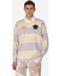 Aries - Umbro Inked Rugby Shirt Beige / Lilac - Lyst