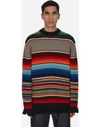 Junya Watanabe - Stripe Crewneck Sweater Multicolor - Lyst