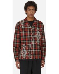 AWAKE NY - Paisley Printed Flannel Shirt Red - Lyst