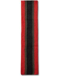 OAMC - Chunky Knitted Scarf Red / Black / Green - Lyst