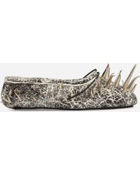 ASLAN WORLD - S Teeth Flats Battleship - Lyst