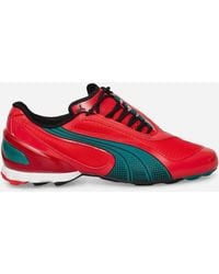 PUMA - V-s1 Totalenergies Caf Africa Cup Of Nations Sneakers For All Time Red / Wild Green - Lyst