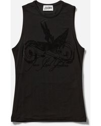 Jean Paul Gaultier - Women S Tattoo Viscose Jersey Tank Top - Lyst