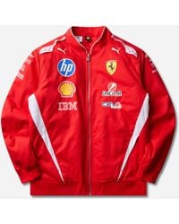 PUMA - Scuderia Ferrari Hp Replica Drivers Authentic Bomber Jacket - Lyst