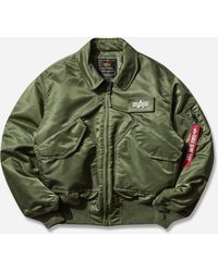 Alpha Industries - S Cwu-45 Heritage Bomber Jacket Sage - Lyst