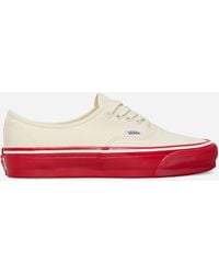 Vans - Premium Authentic 44 Duck Canvas Sneakers White / Red - Lyst