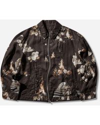 Undercover - S Emma Bennett All-Over Print Linen Jacket - Lyst
