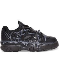 maison margiela fusion leather and mesh trainers