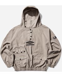 Umbro - Faded Smock Anorak Greige - Lyst