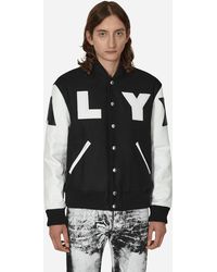 1017 ALYX 9SM - Leather Patch Logo Varsity Jacket Black - Lyst