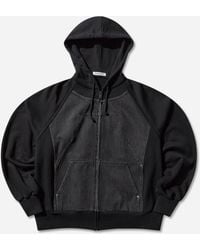 Undercover - Women S Denim And Cotton Zip Hoodie - Lyst