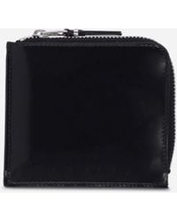 Comme des Garçons - Mirror Inside Zip Around Wallet Black / Silver - Lyst
