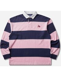 Polo Ralph Lauren - Men S Big Fit Striped Jersey Rugby Shirt Newport Navy / - Lyst