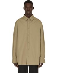 Hed Mayner Oversized Buttoned Shirt - Green