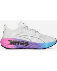 PUMA - Foreverrun Nitro Sunset Sneakers White / Luminous Blue - Lyst