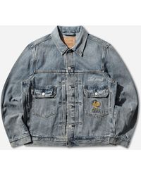 Levi's - S France Football Type Ii Trucker Jacket Dark - Lyst