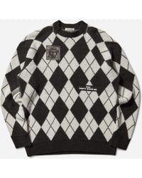 Undercover - Men S Patches Argyle Sweater - Lyst