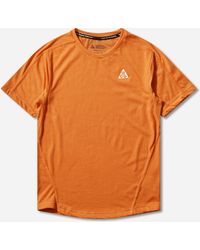 Nike - S Acg Dri-Fit Short-Sleeve Trail Running Top Safety - Lyst