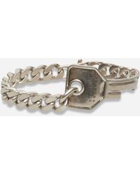 MM6 by Maison Margiela - Key Chain Bracelet Silver - Lyst