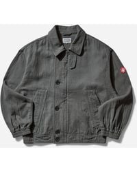 Cav Empt - Men S Soft Cotton Zip Jacket Charcoal - Lyst