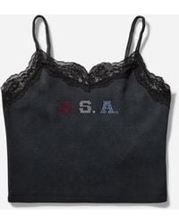 Guess - Women S Lace Cami Washed Out - Lyst