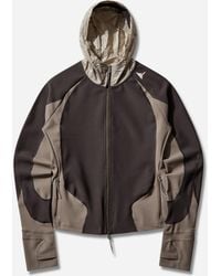 ROA - Women S Spine Stretch Hooded Jacket Dark - Lyst
