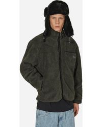 The Trilogy Tapes - Zip Fleece Jacket Charcoal - Lyst