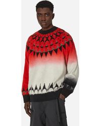 Sacai - Jacquard Knit Sweater - Lyst