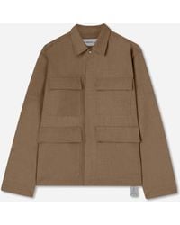 Oamc Peacemaker - Men S Pocket Loose Shirt Mud - Lyst