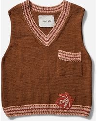 STORY mfg. - Men S Bulb Knit Vest Leaf - Lyst