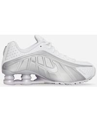 Nike - Wmns Shox R4 Sneakers White / Barely Grape - Lyst