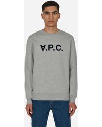 A.P.C. - Vpc Logo Crewneck Sweatshirt - Lyst