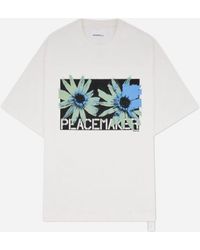 Oamc Peacemaker - S Flower Print Regular Fit T-Shirt - Lyst