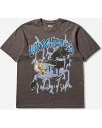 Kapital - Men S 20/-jersey Crew T-shirt (lightning Piano) Ink - Lyst