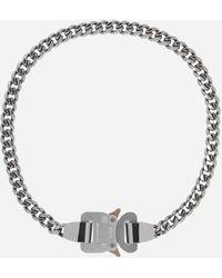 1017 ALYX 9SM - Metal Buckle Necklace Silver - Lyst