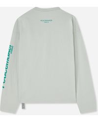 Oamc Peacemaker - Men S Pocket Longsleeve T-shirt Ice Flow - Lyst