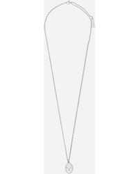 Aries - Fly Paved Pendants Chain Necklace Silver - Lyst