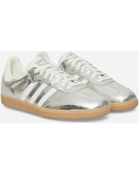 adidas - Women S Samba Og Sneakers Silver Metallic / Cloud White - Lyst