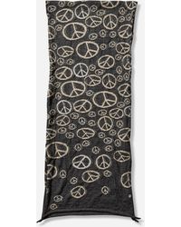 Kapital - Fulling Wool Peace Mark Happy Scarf - Lyst