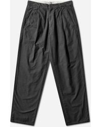 Cav Empt - Men S Washed Cotton One Tuck Pants Charcoal - Lyst
