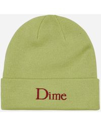 Dime - Classic Wool Fold Beanie Lime - Lyst